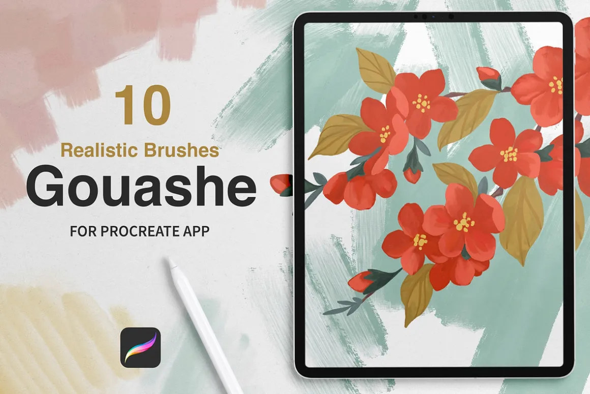 Gouache Brushes for Procreate