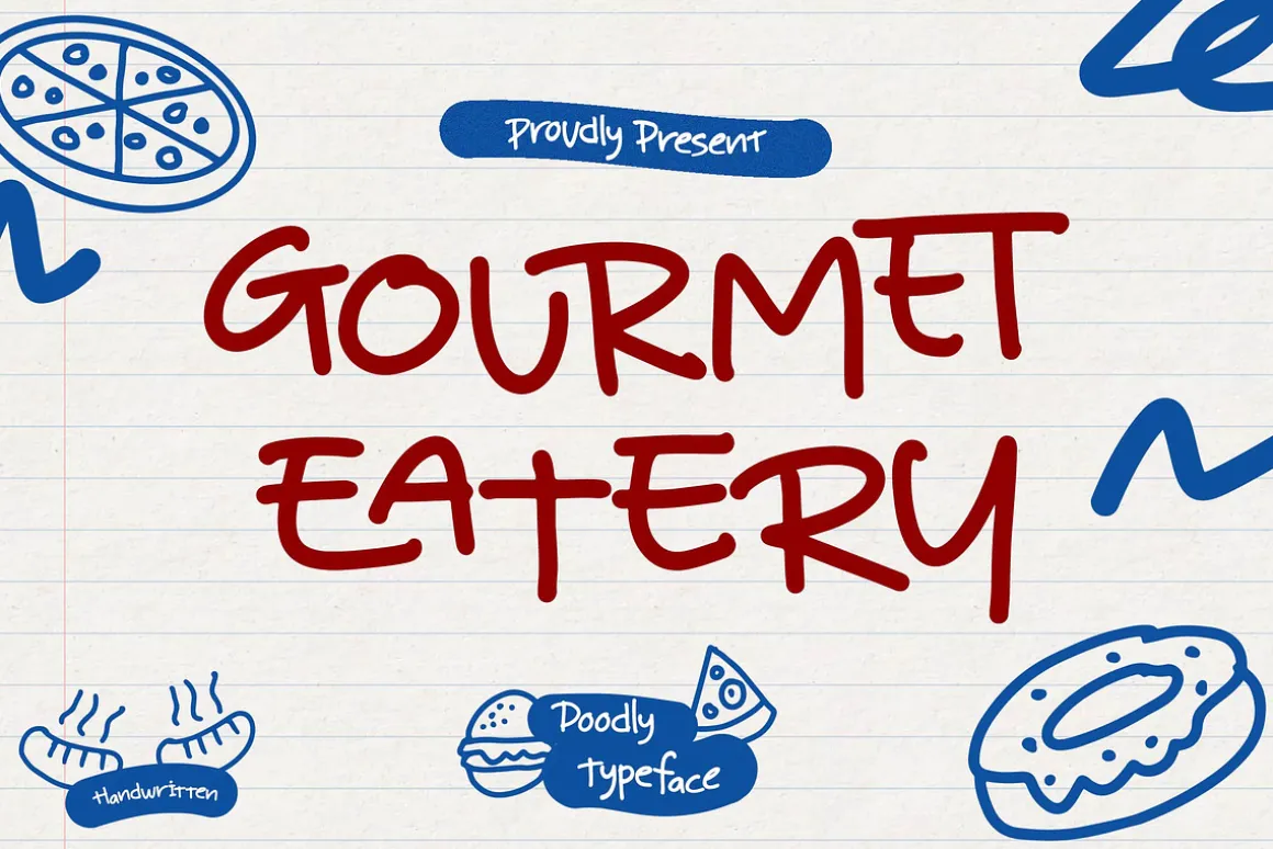 Gourmet Eatery | Doodle Typeface