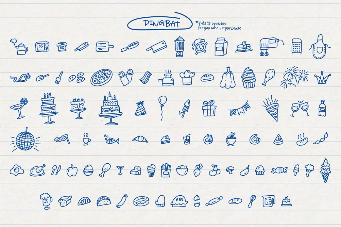Gourmet Eatery | Doodle Typeface
