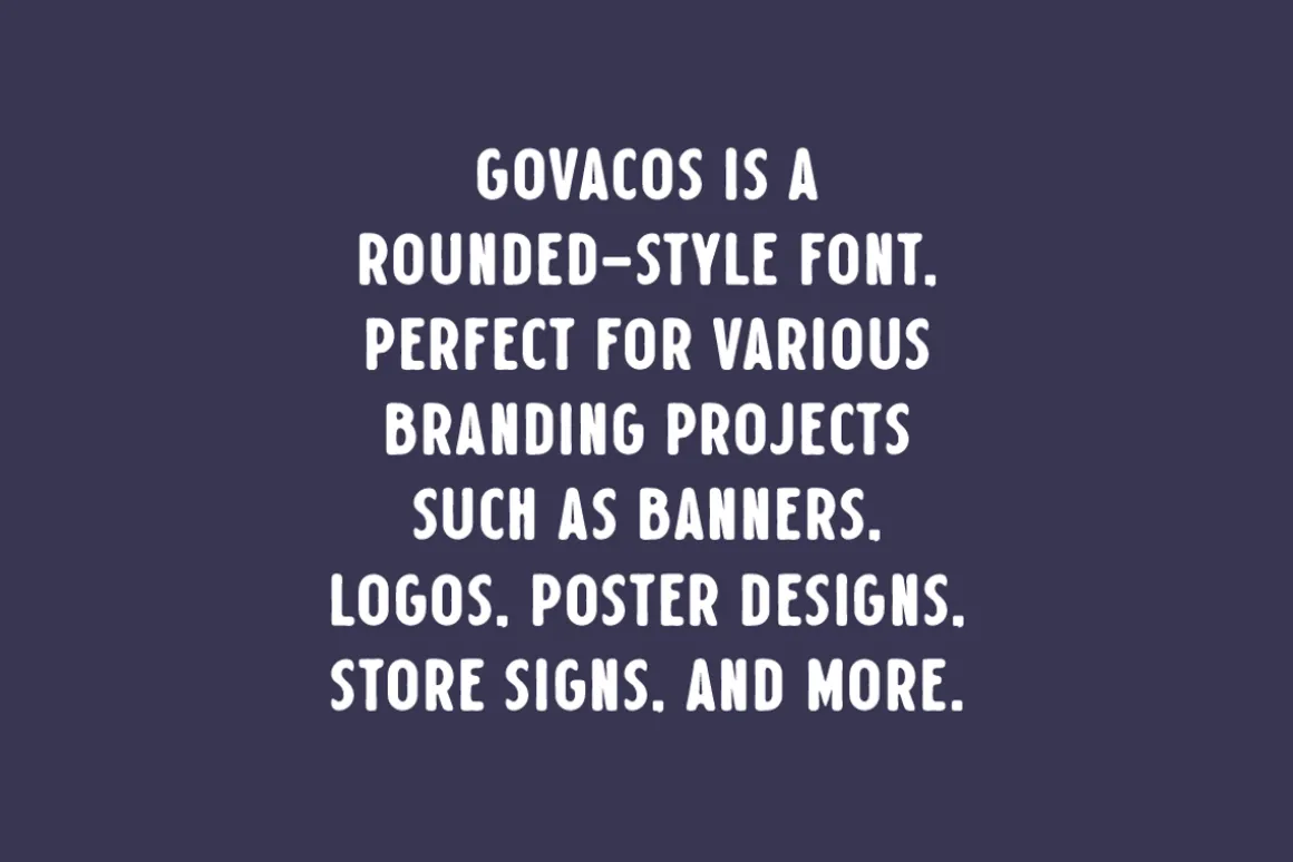 Govacos - Round Font