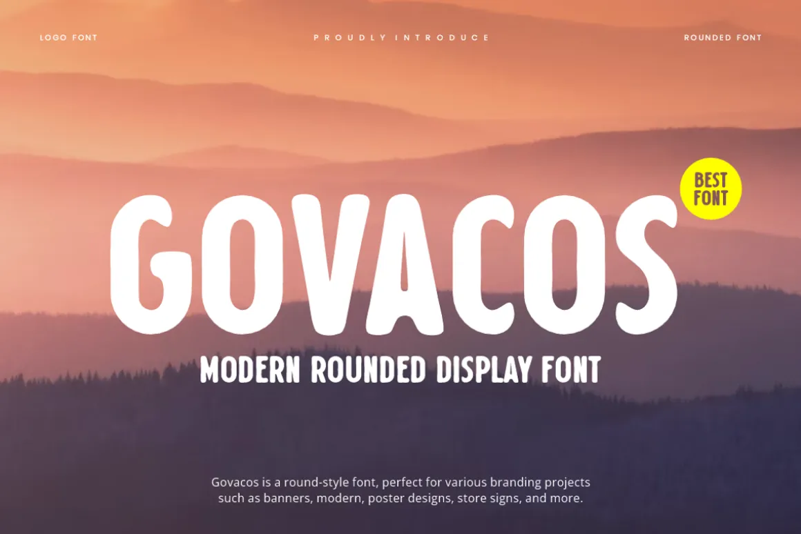 Govacos - Round Font