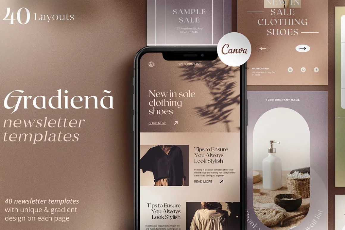 Gradiena Newsletter Templates
