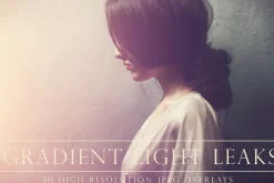 Gradient light leak overlays