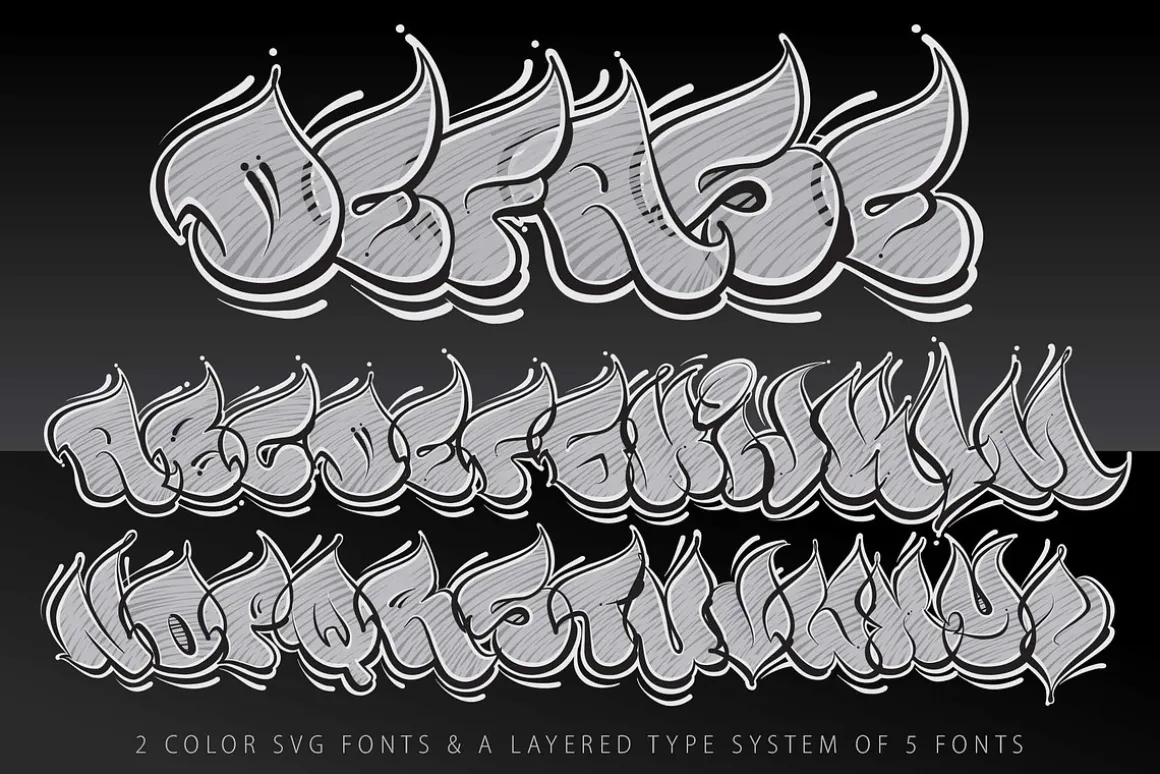 Graffiti Fonts | Defase Font Family