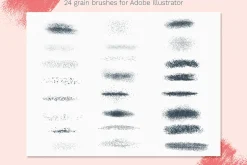 Grain brushes - Adobe Illustrator