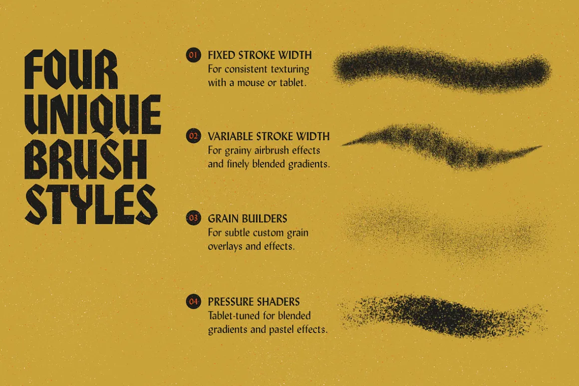 Grain Shader Brushes For Procreate