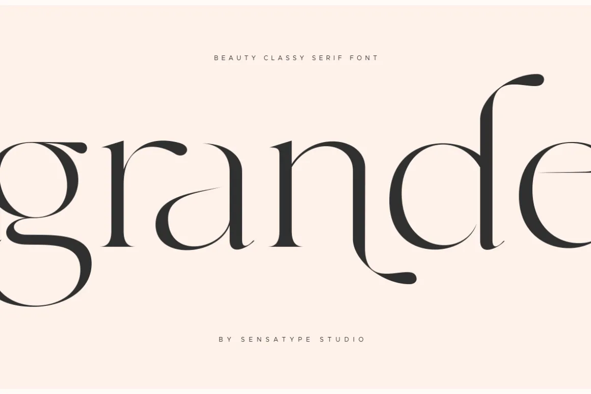 grande - beauty classy serif font
