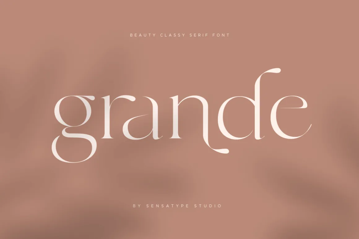grande - beauty classy serif font