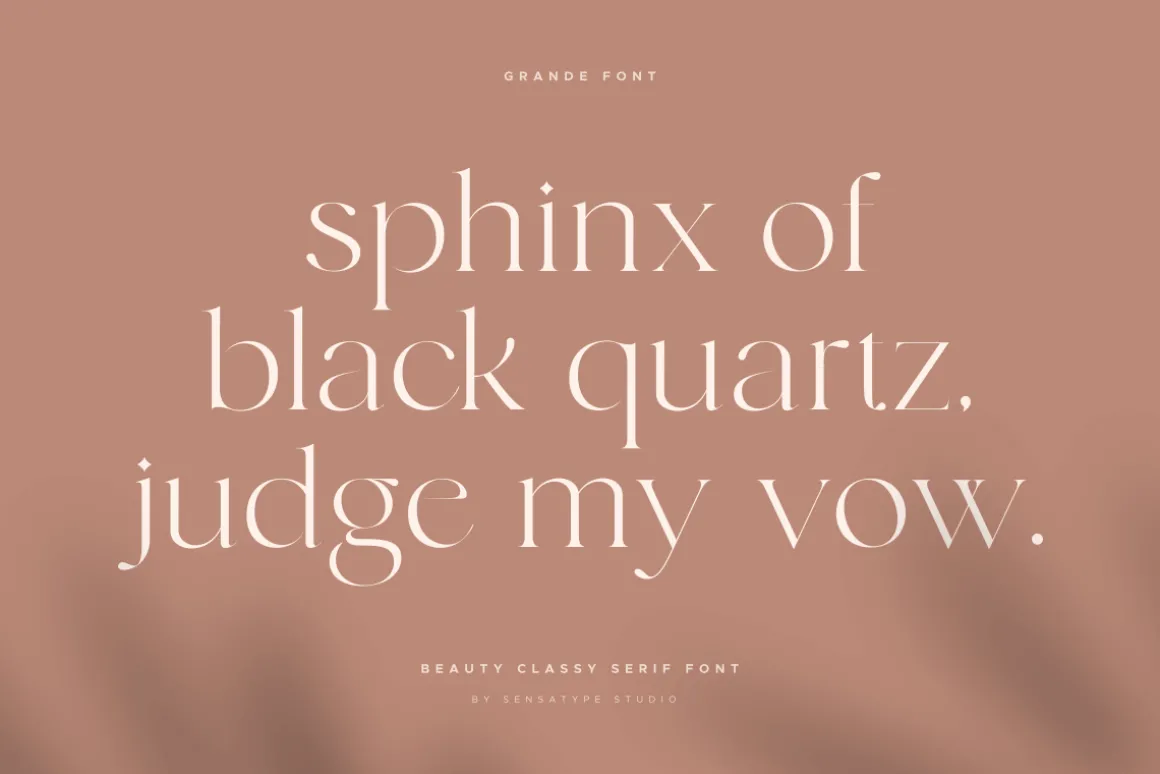 grande - beauty classy serif font