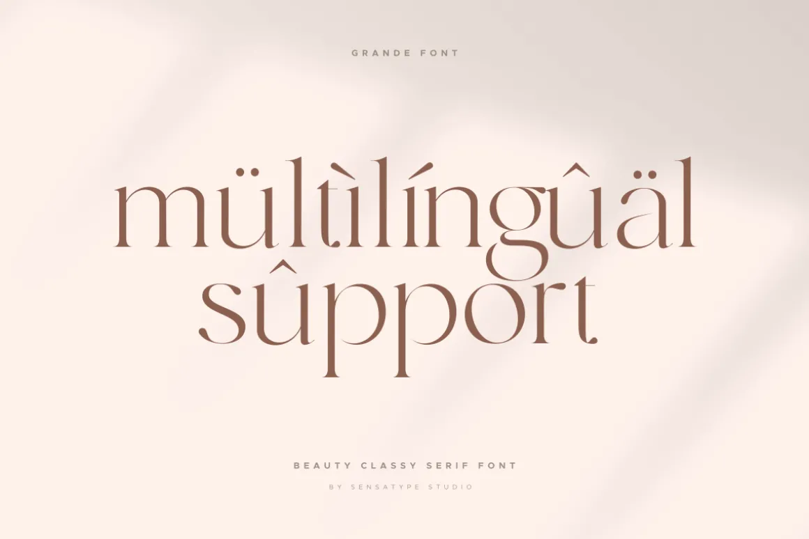 grande - beauty classy serif font