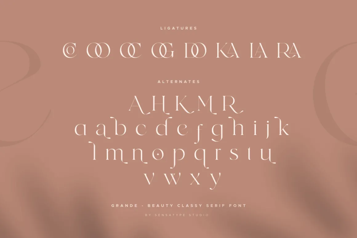 grande - beauty classy serif font
