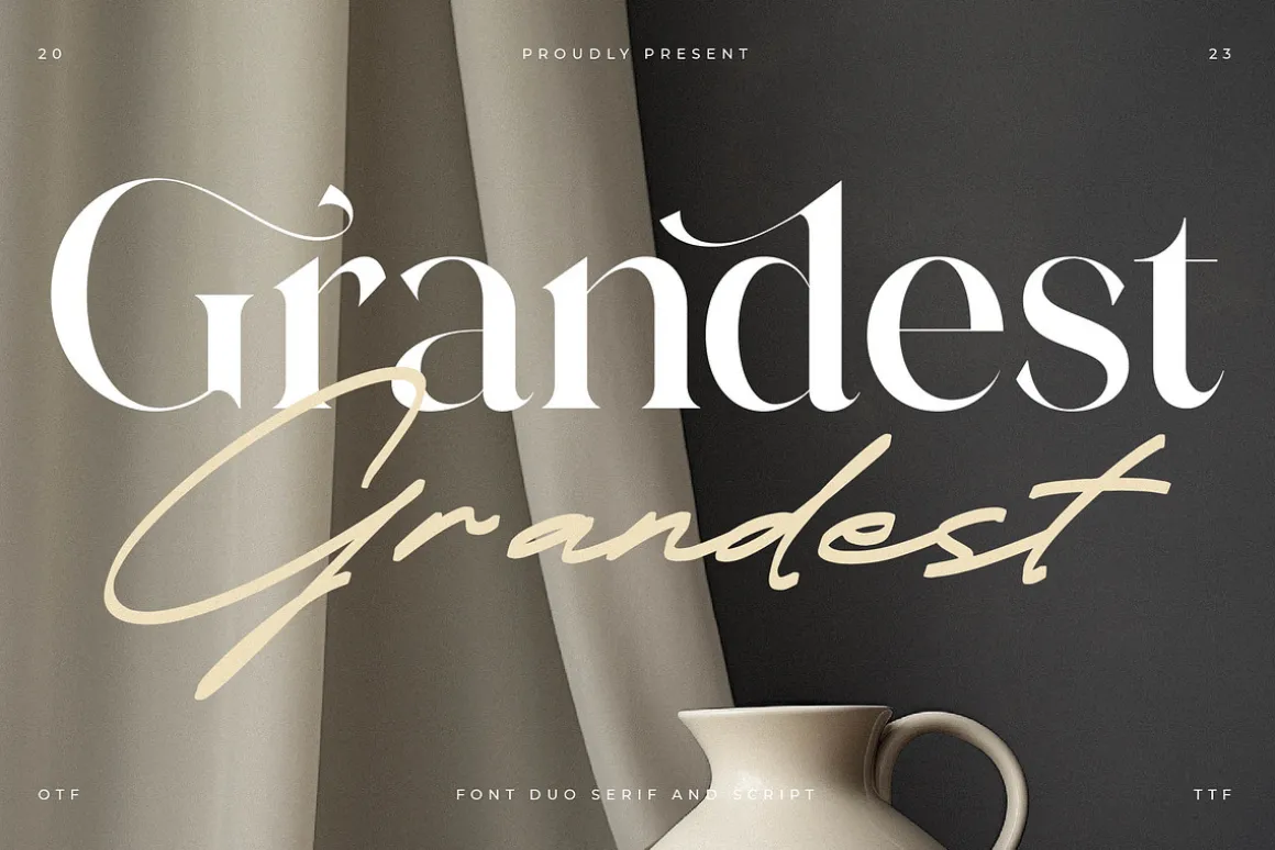 Grandest Modern Font Duo