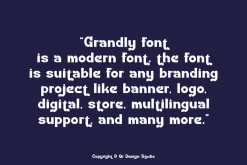 Grandly - Tech Futuristic Font