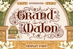 Grand Malon Typeface