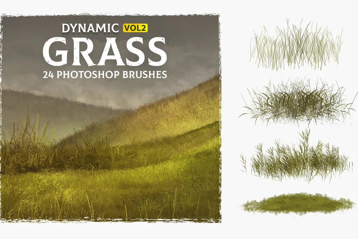 Grass Photoshop Brushes v2