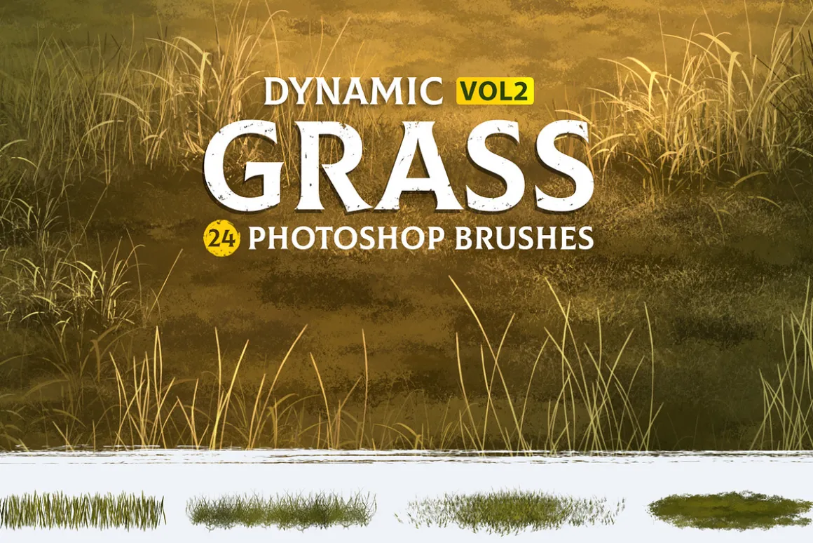 Grass Photoshop Brushes v2
