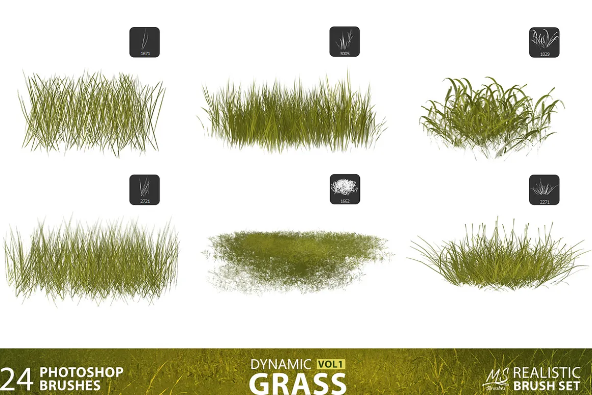 Grass Photoshop Brushes