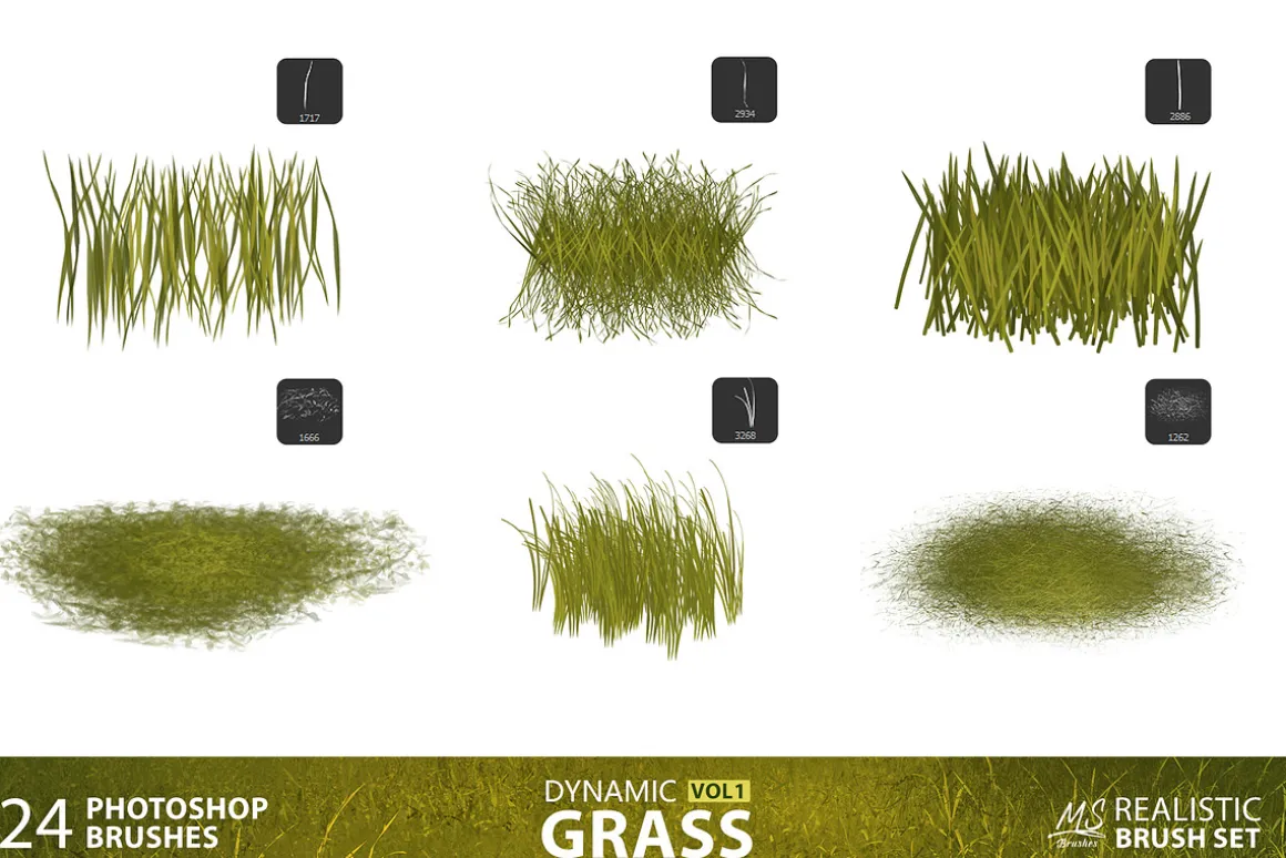 Grass Photoshop Brushes