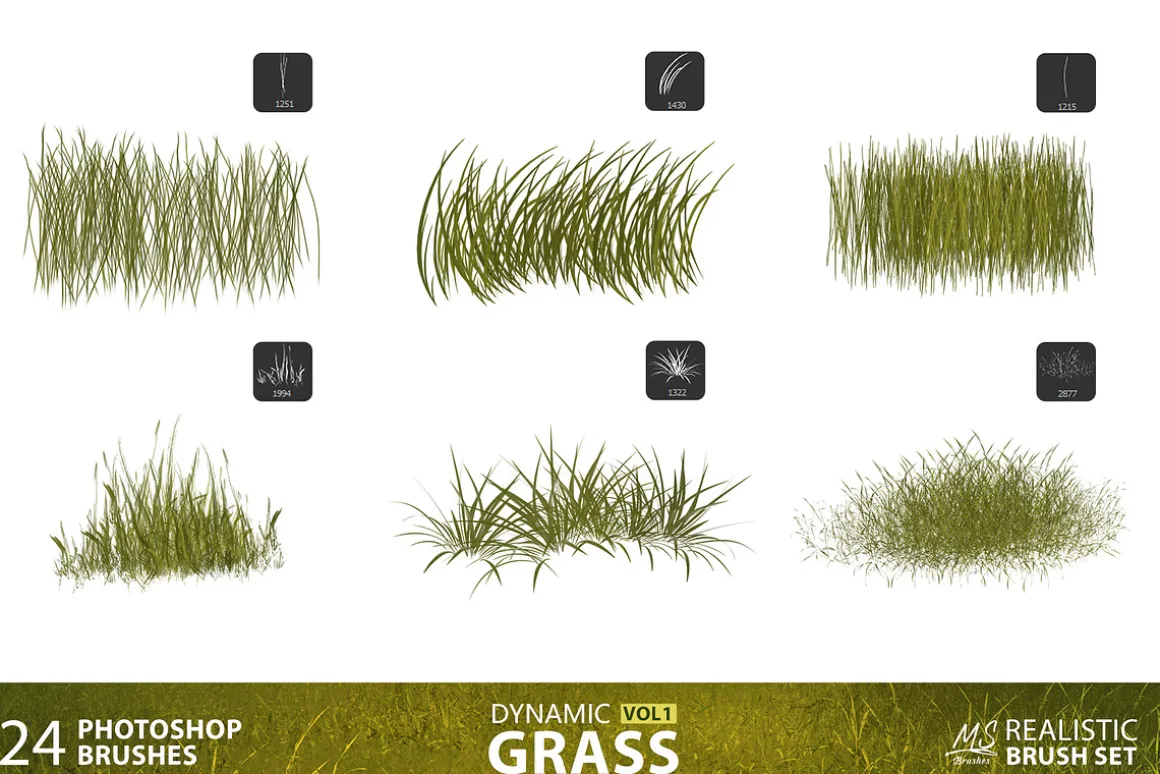 Grass Photoshop Brushes