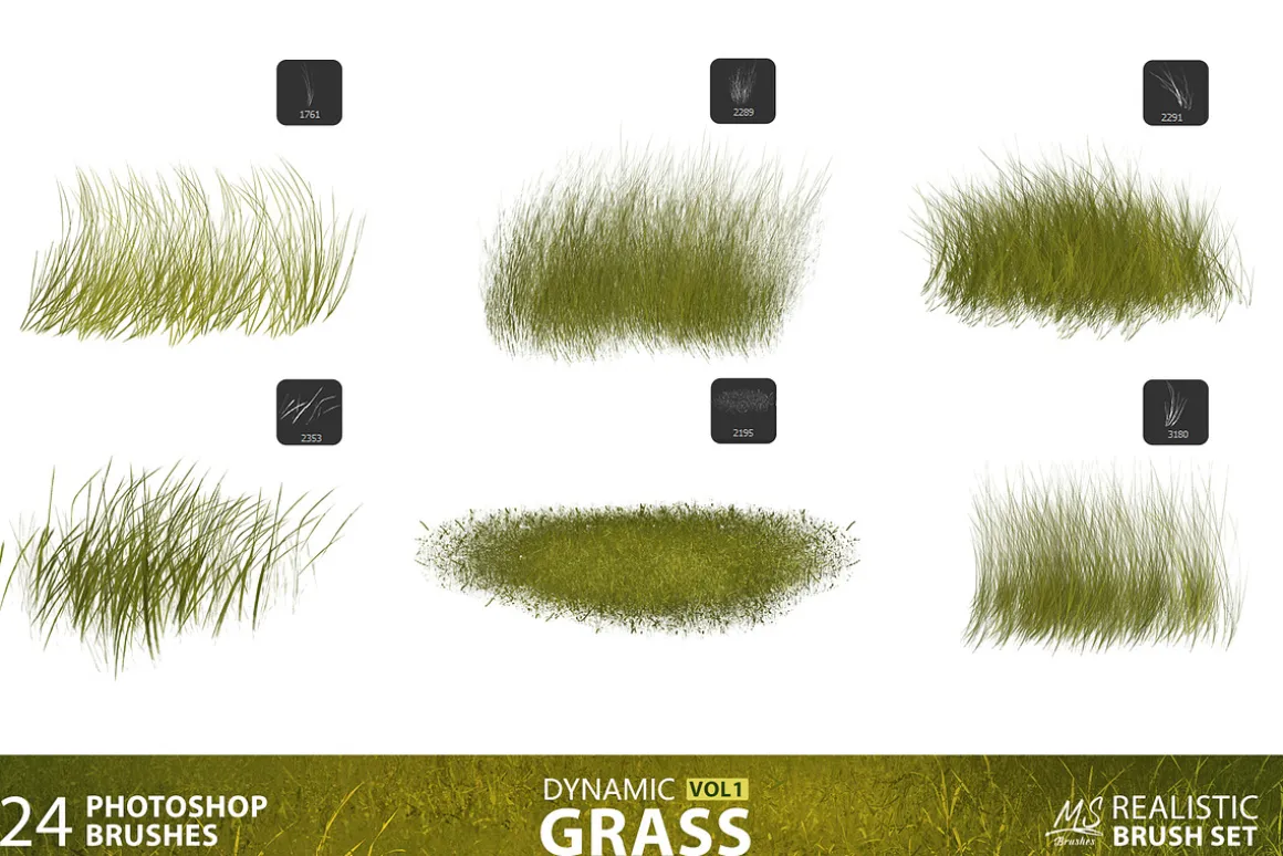Grass Photoshop Brushes