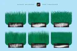 Grass Procreate Brushes