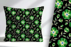 Green Floral Floral Seamless Repeat