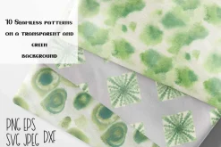 Green tie dye digital.