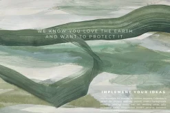 GREEN ABSTRACT MODERN ARTWORK