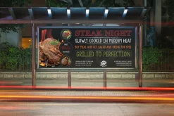 Grill Steak Billboard Template