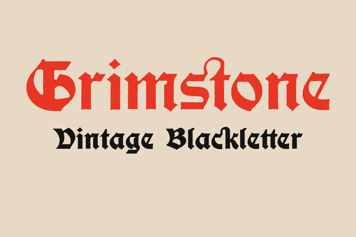 Grimstone Blackletter Vintage Font
