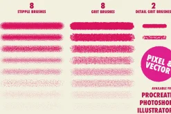 Gritty Grain Brushes Pack - Shaders