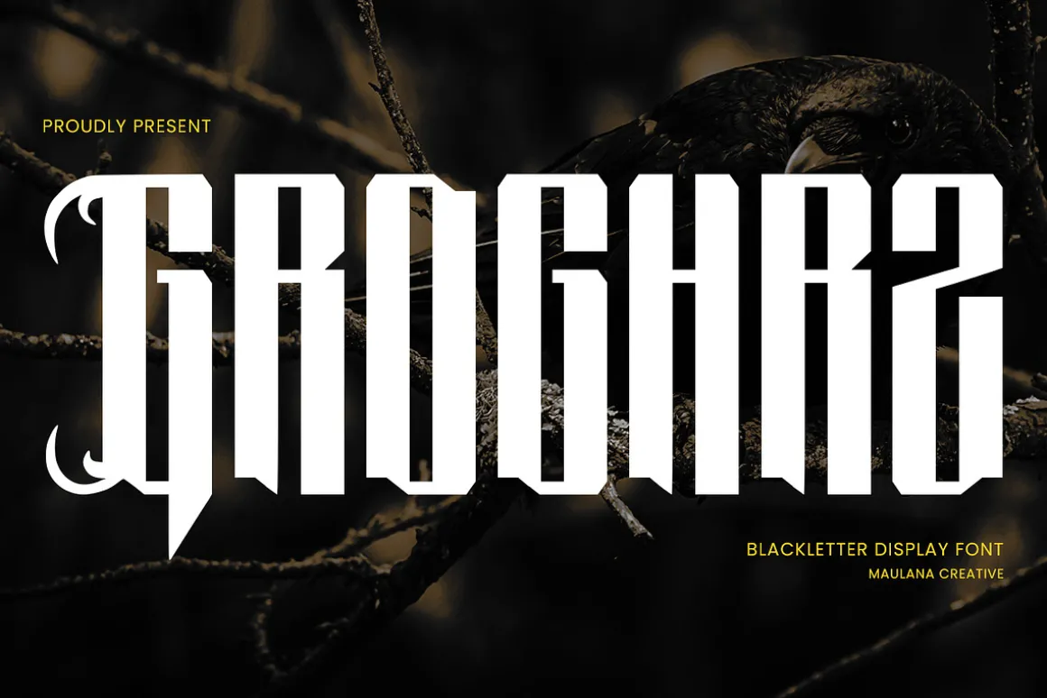 Groghrz Blackletter Display Horror