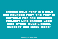 Grones Bold - Sans Serif Font