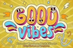 Groovy Cartoon Text Effects