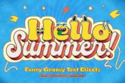 Groovy Cartoon Text Effects