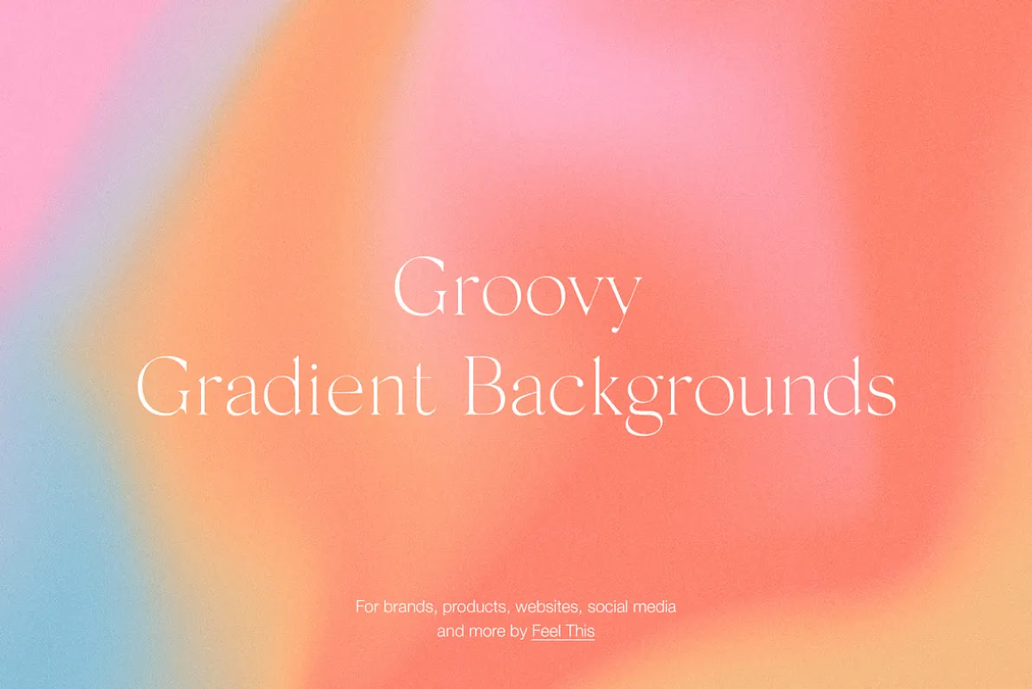 Groovy Liquid Gradient Textures