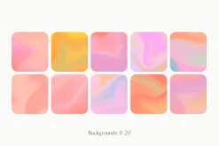 Groovy Liquid Gradient Textures
