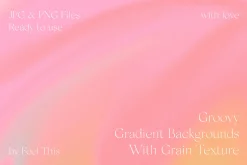 Groovy Liquid Gradient Textures