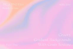 Groovy Liquid Gradient Textures