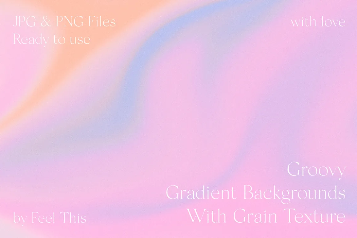 Groovy Liquid Gradient Textures