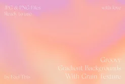 Groovy Liquid Gradient Textures