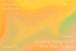 Groovy Liquid Gradient Textures