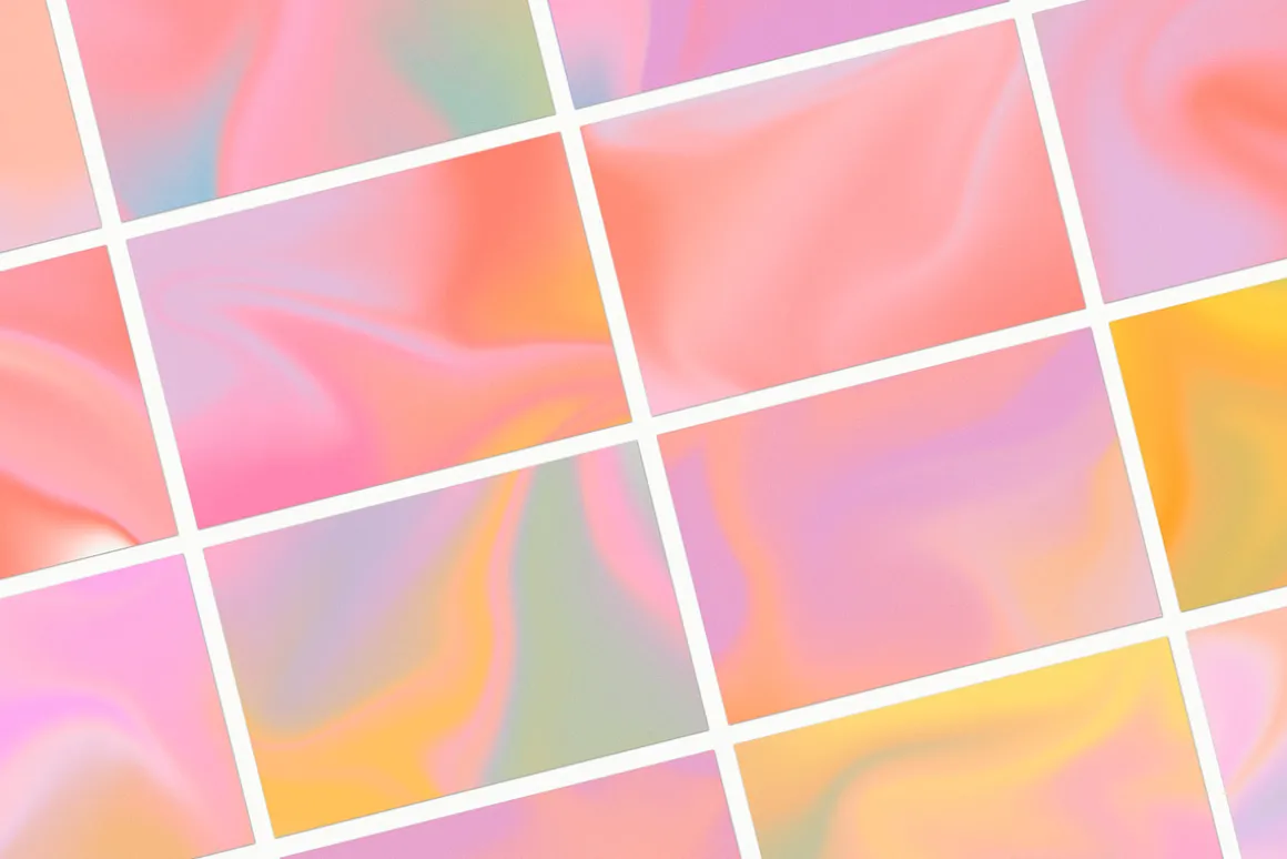 Groovy Liquid Gradient Textures