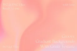 Groovy Liquid Gradient Textures
