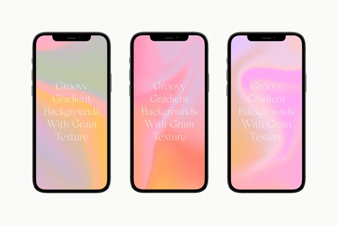 Groovy Liquid Gradient Textures