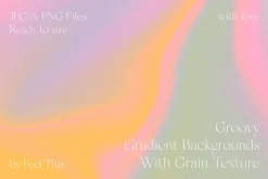 Groovy Liquid Gradient Textures