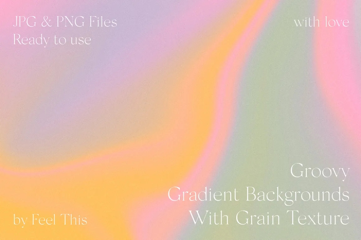 Groovy Liquid Gradient Textures
