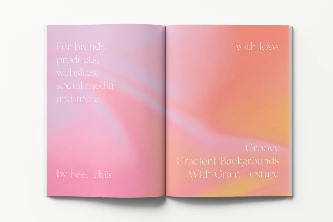 Groovy Liquid Gradient Textures