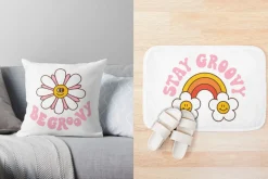 Groovy retro clip art EPS, PNG, SVG