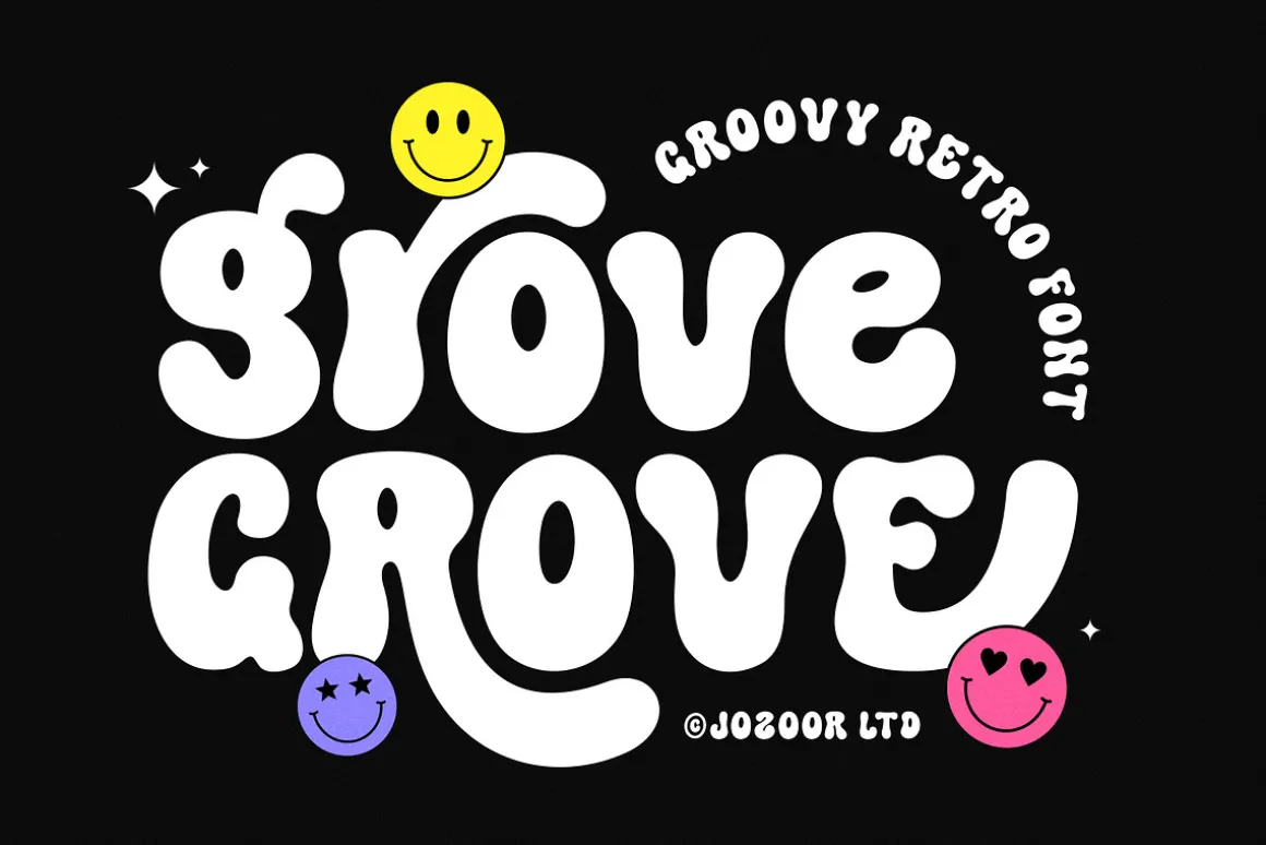 Grove - Retro Groovy Font